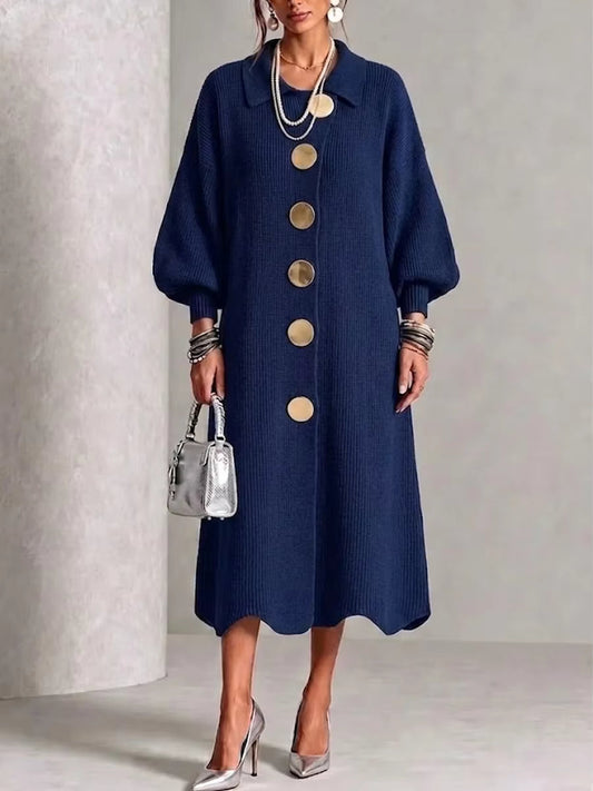 Sienna - Long Sleeve Button-Down Dress