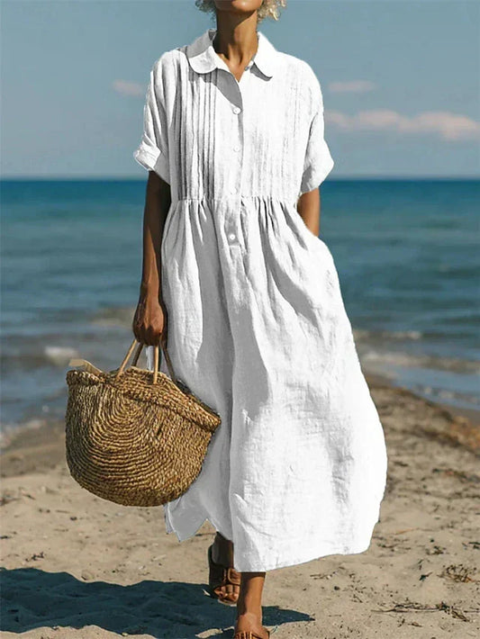 Selma | Cotton Button-Down Dress