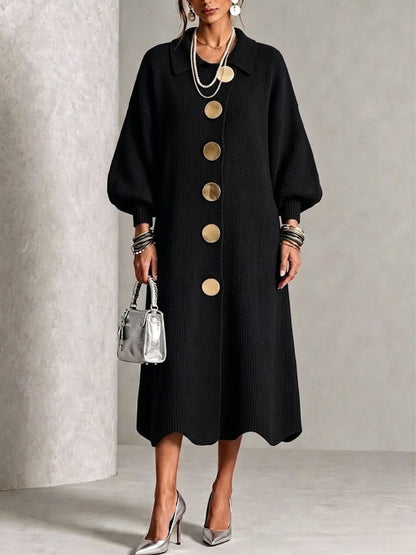 Sienna - Long Sleeve Button-Down Dress
