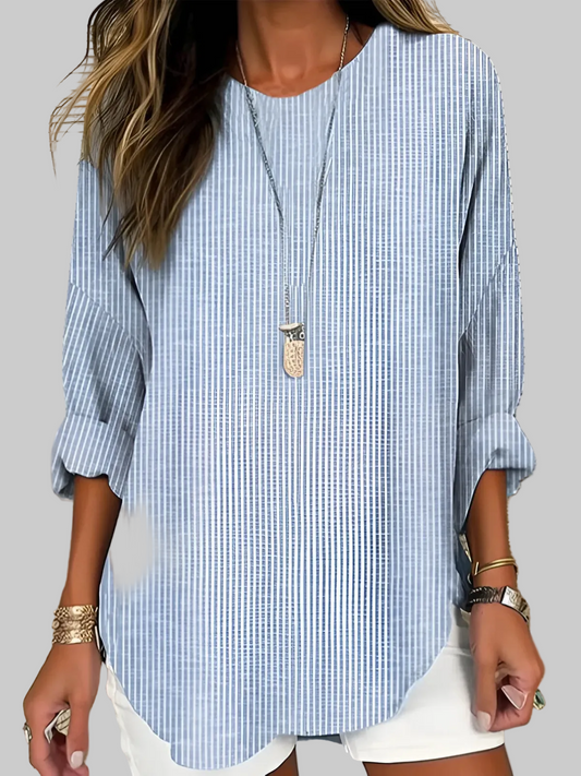 Rhea | Trendy Striped Blouse